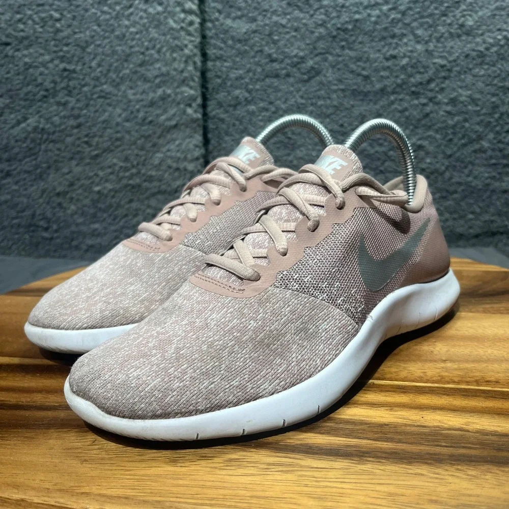 Nike Flex Experience RN 8 Women's‎ Running Shoes Rose Gold White Size 7.5